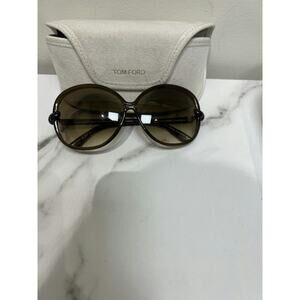 Tom Ford Brown Gradient Ingrid Sunglasses with Original Case
